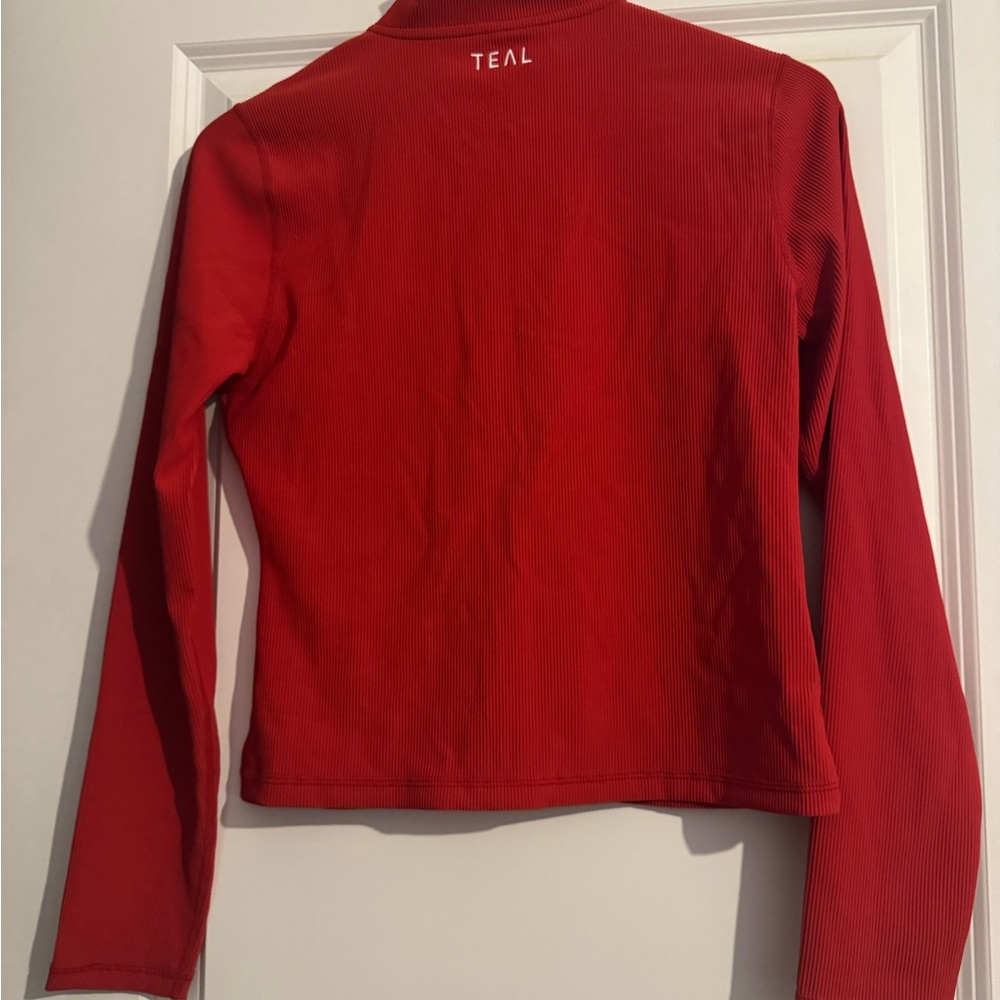 NWOT - Active by Teal Power Full Zip Jacket - Candy Red - Picture 2 of 4